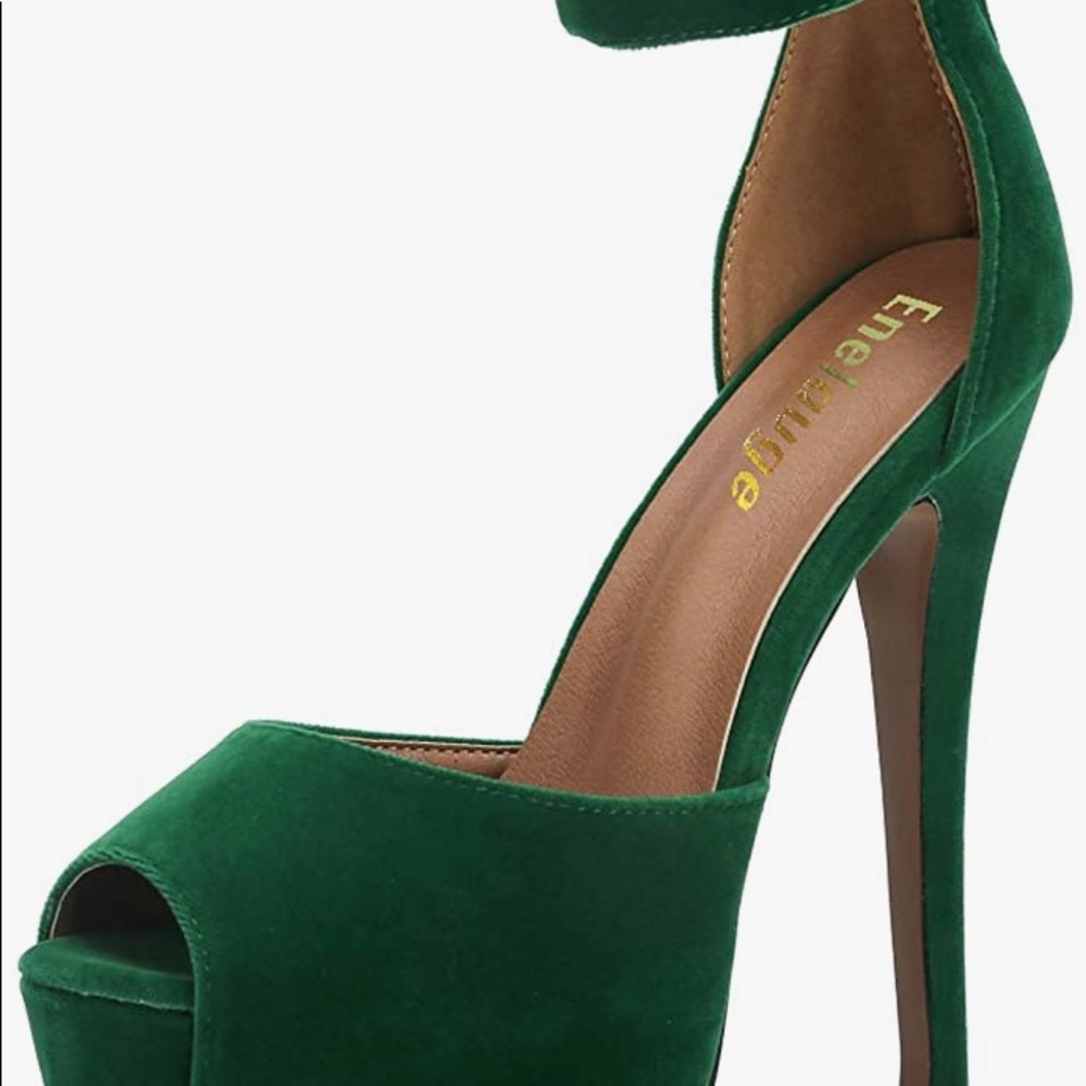 Green platforms heels - Picture 5 of 5